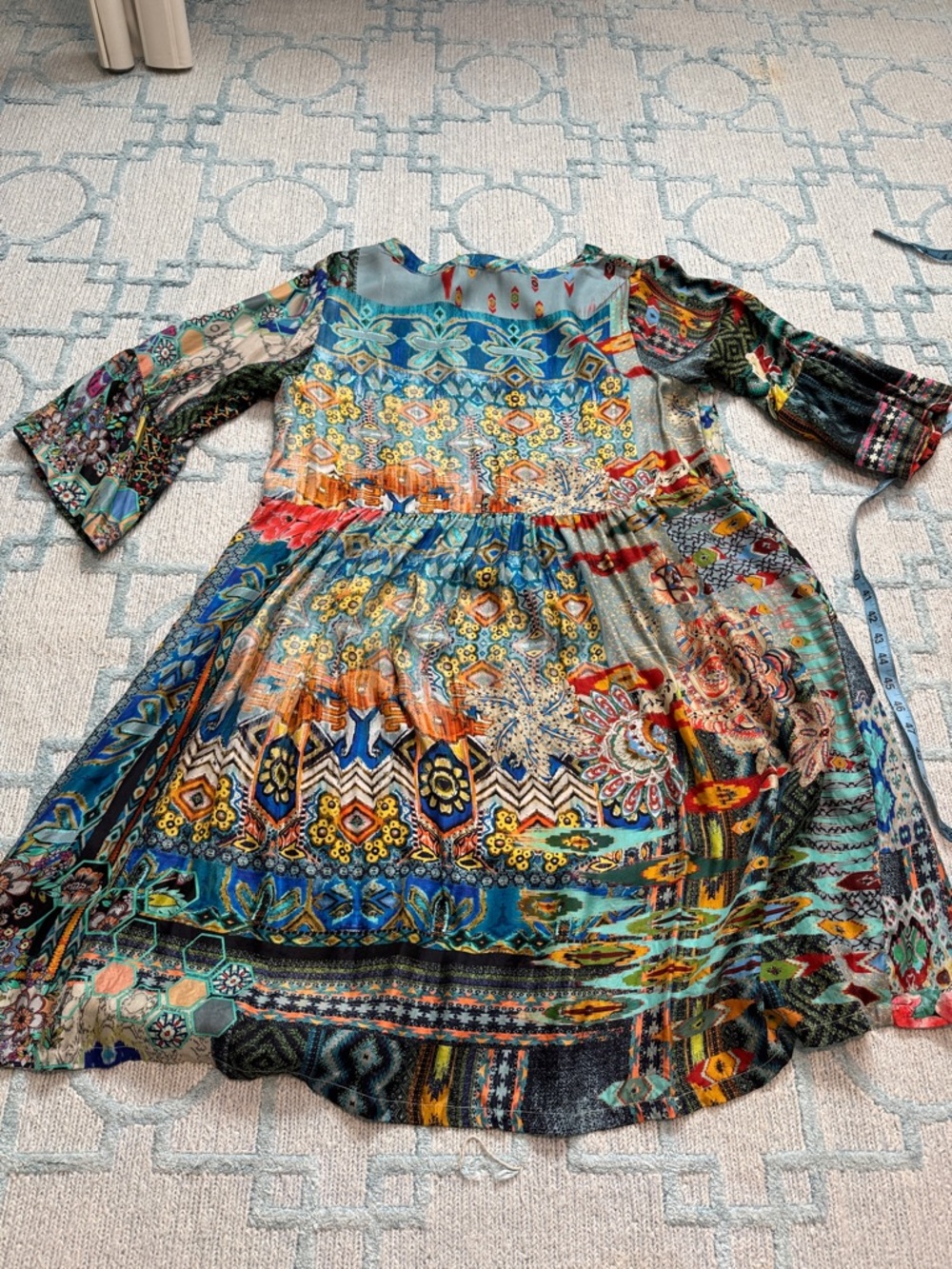 Johnny Was silk Women's Boho Dress - Picture 3 of 6